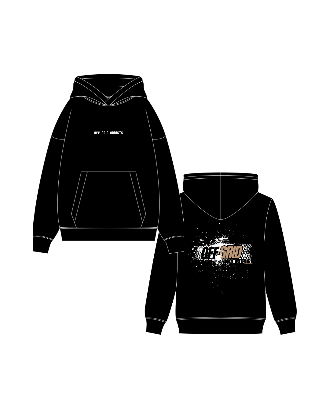 OGA HOODIE V.1 (white logo)